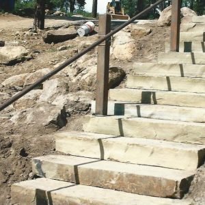 37_Northeast_Iron_Works_Sutton_New_Hampshire Exterior hand rail by Northeast Iron Works