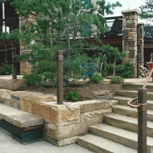 38_Northeast_Iron_Works_Sutton_New_Hampshire Exterior hand rail by Northeast Iron Works